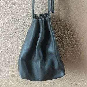 Coach Soft Gray Leather Shoulder Bag